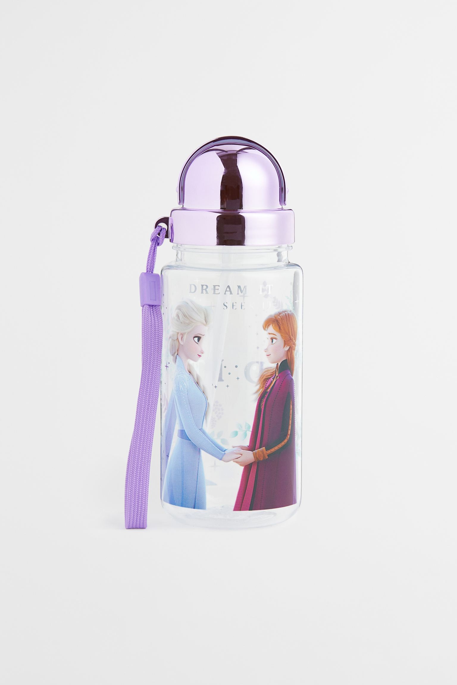 Бутылка для воды с принтом, Фиолетовый/Замороженный
