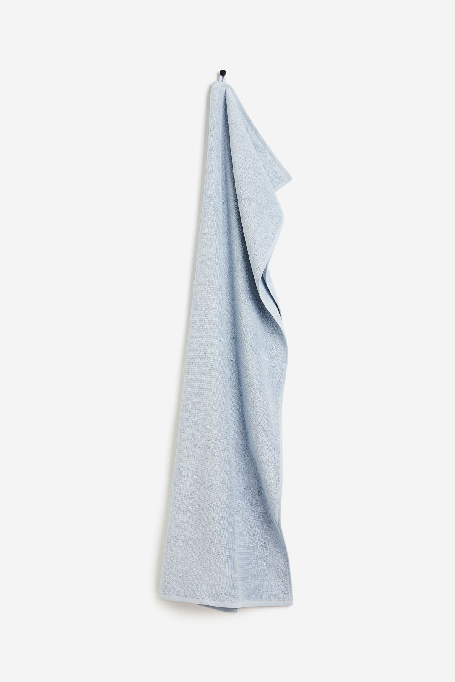Большое банное махровое полотенце, Светло-синий, 70x140