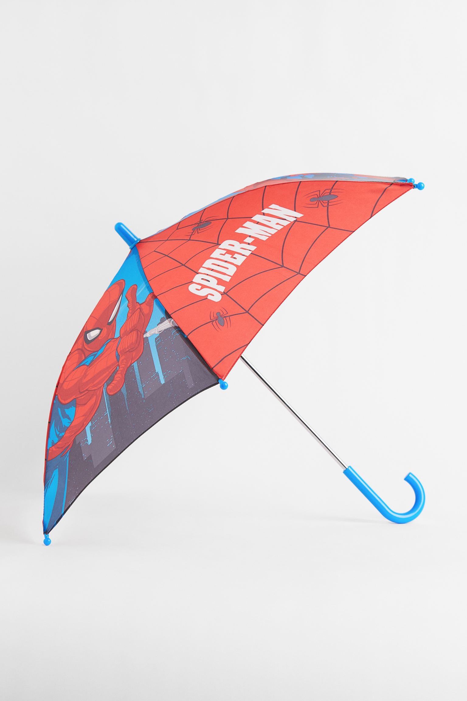 Зонт с принтом, Синий/Человек-паук