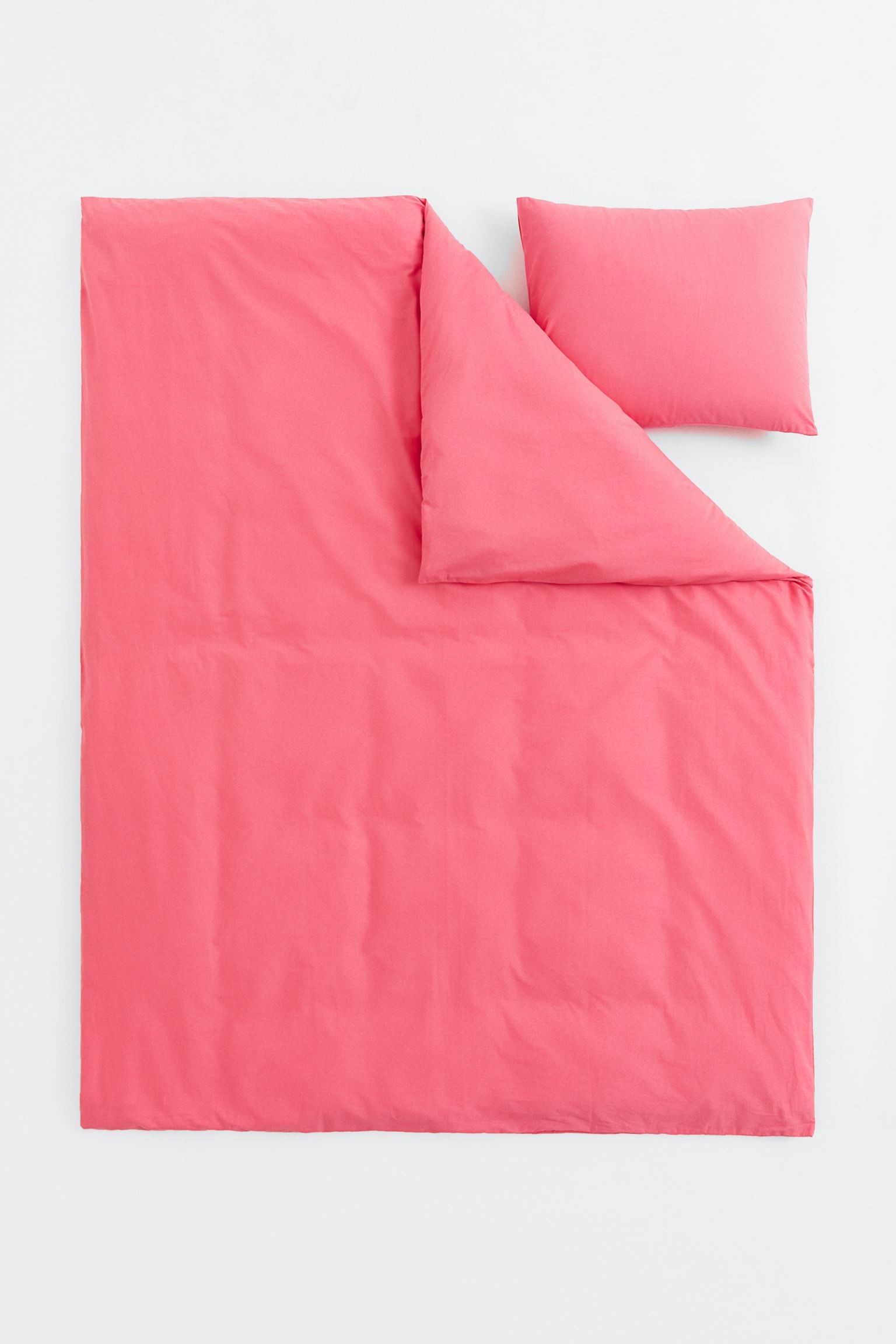 Односпальное постельное белье, Розовый, 150x200 + 50x60