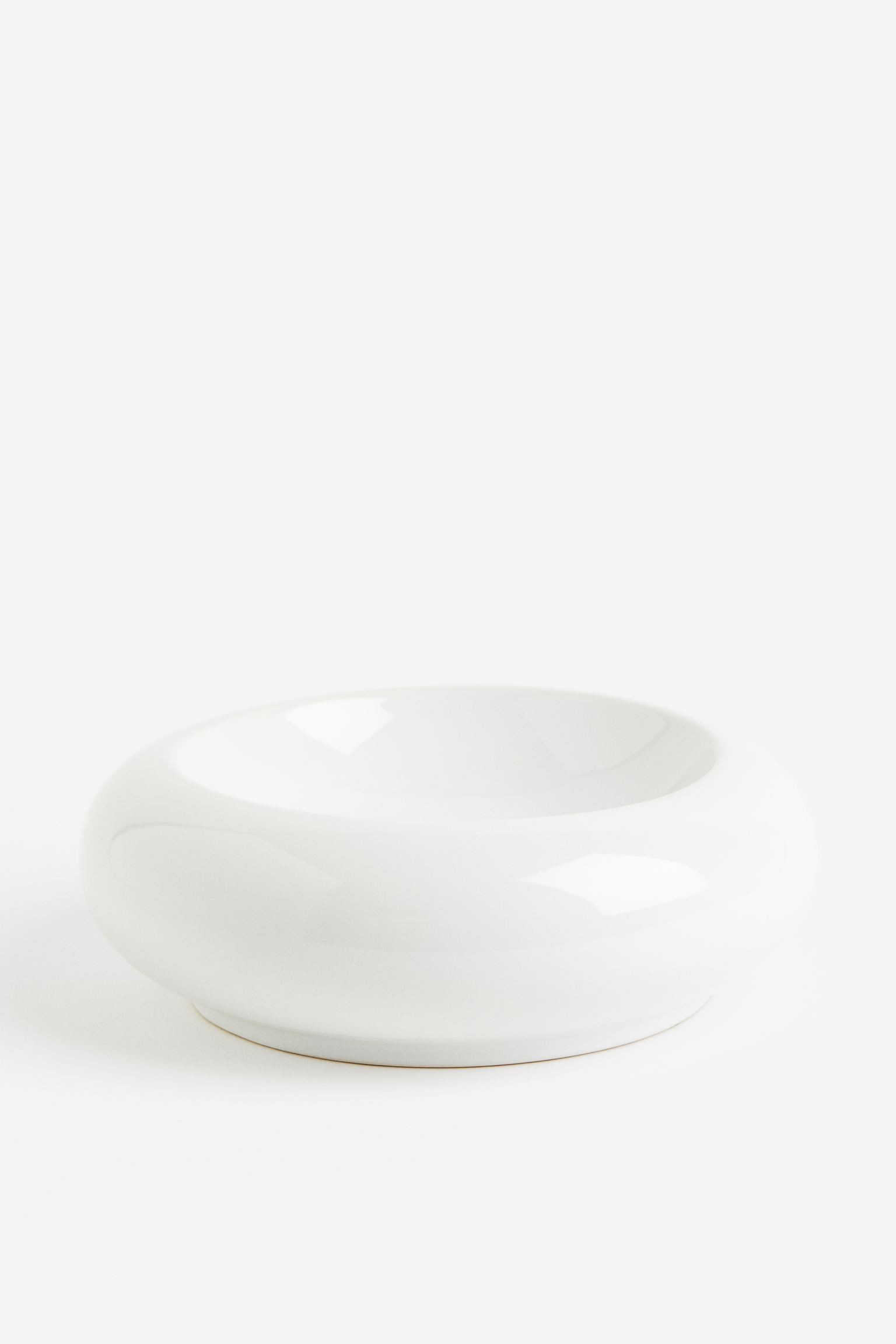 Декоративная миска из керамики, Белый