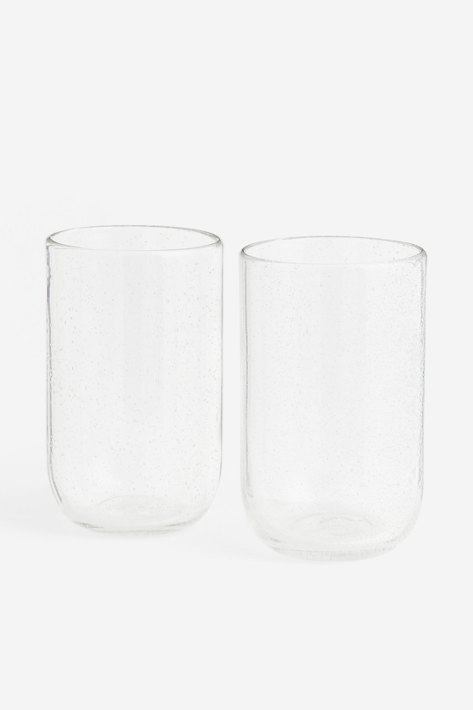 Высокий стакан, 2 шт., Прозрачное стекло