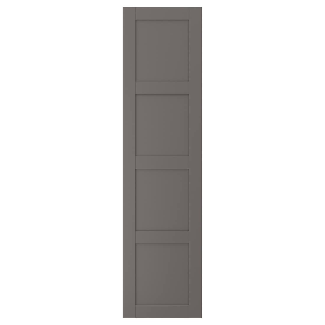BERGSBO БЕРГСБУ Двери с петлями, темно-серый, 50x195 см