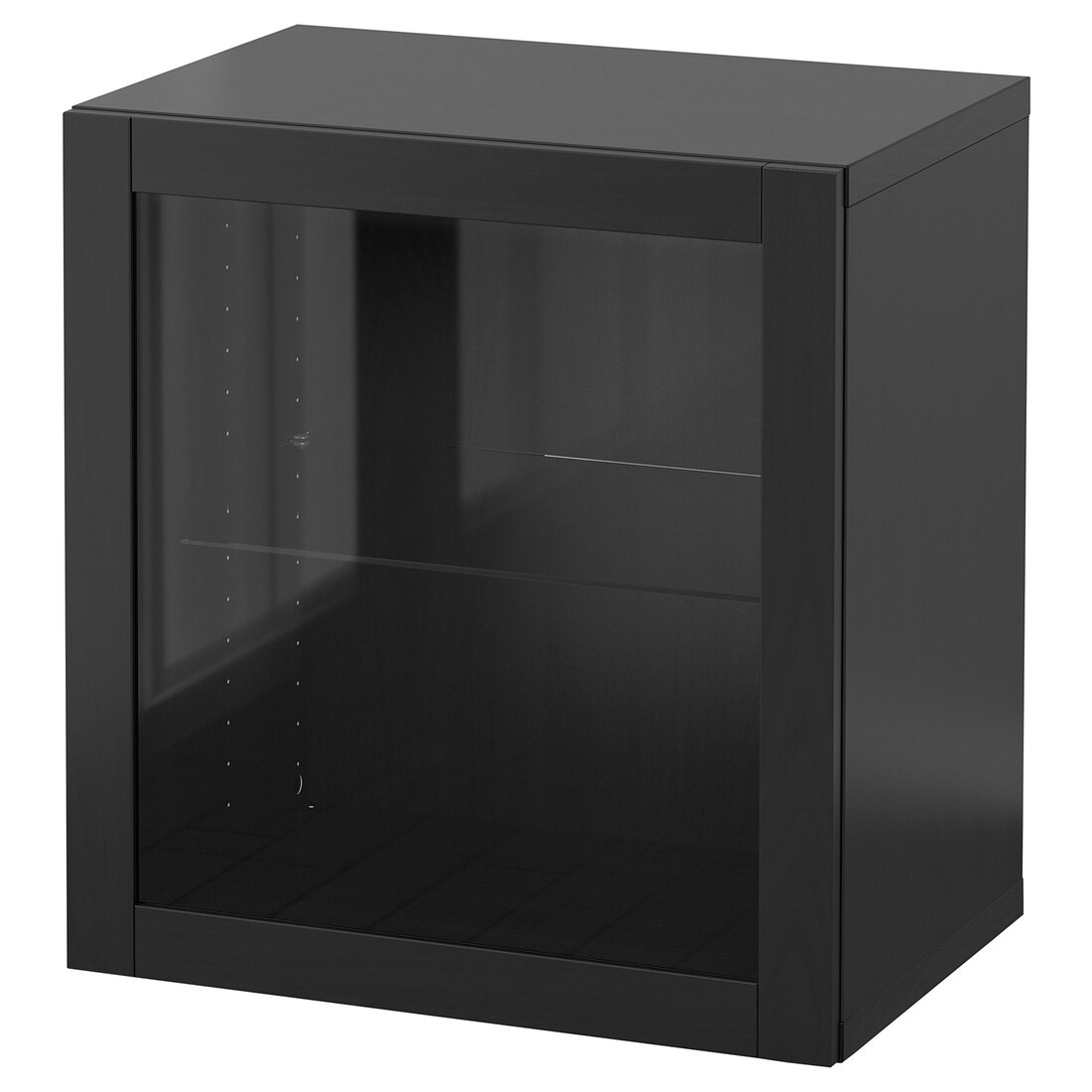 BESTÅ БЕСТО Комбинация настенных шкафов, черно-коричневый / Sindvik, 60x42x64 см