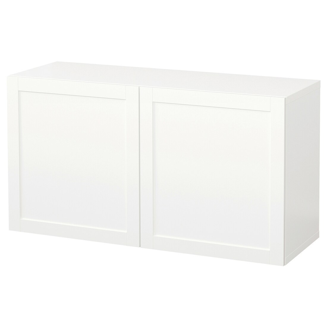 BESTÅ БЕСТО Комбинация настенных шкафов, белый / Hanviken белый, 120x42x64 см