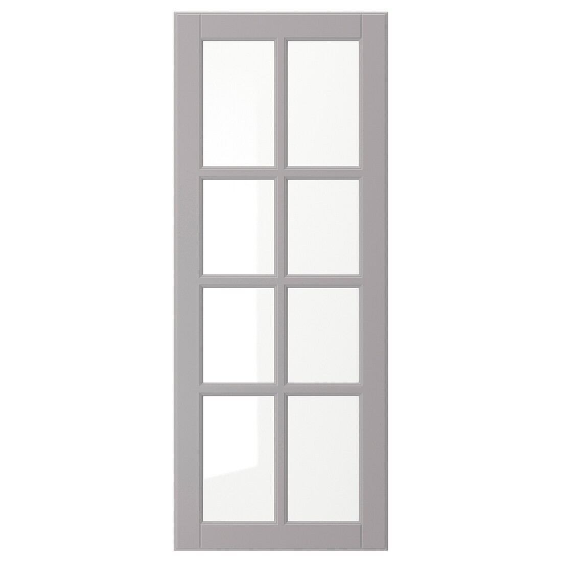 BODBYN БУДБИН Стеклянная дверь, серый, 40x100 см