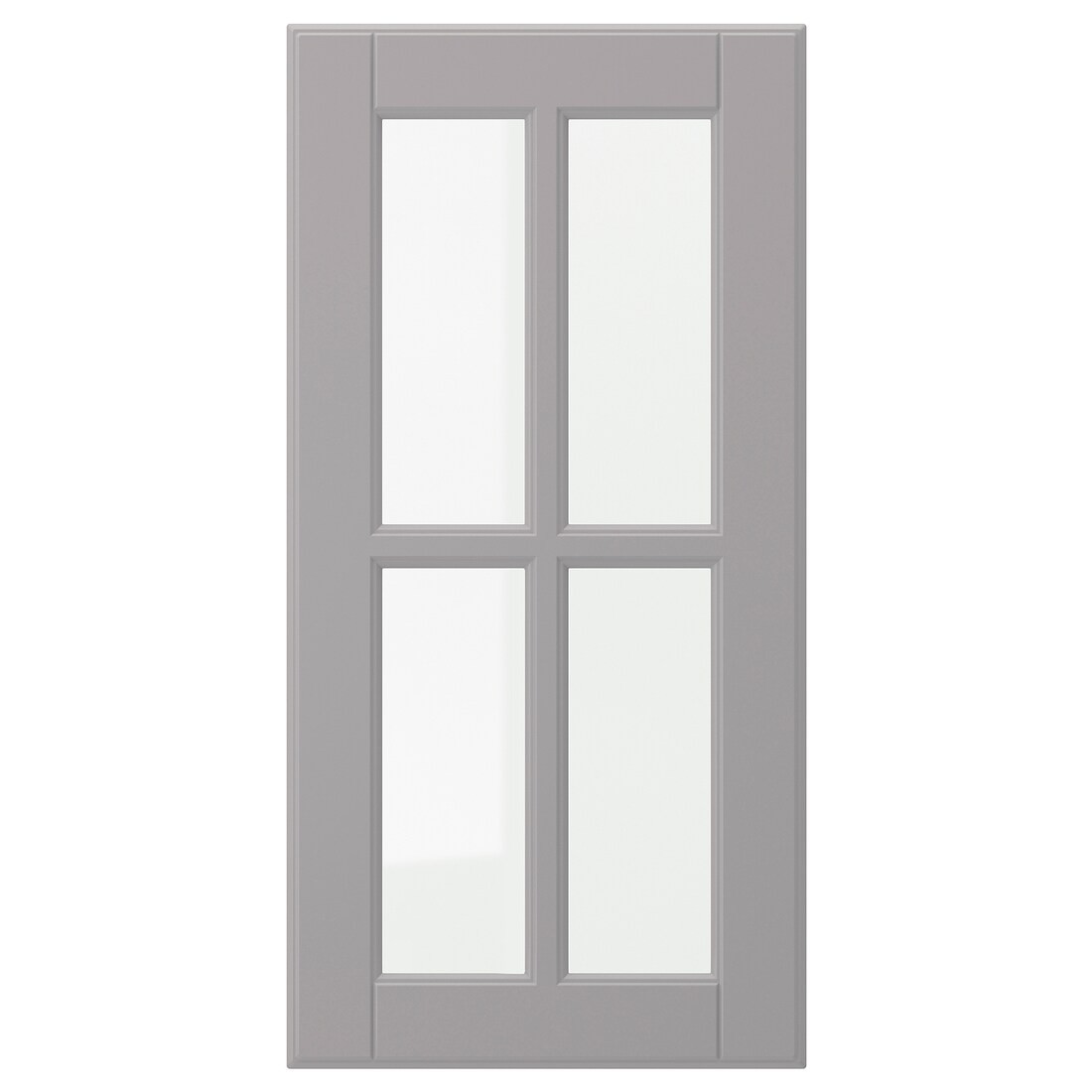 BODBYN БУДБИН Стеклянная дверь, серый, 30x60 см