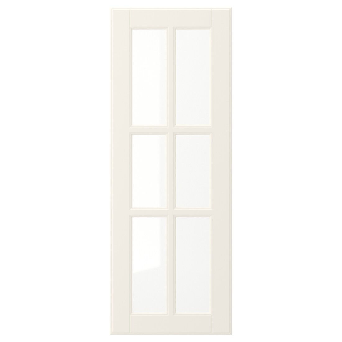 BODBYN БУДБИН Стеклянная дверь, кремовый, 30x80 см