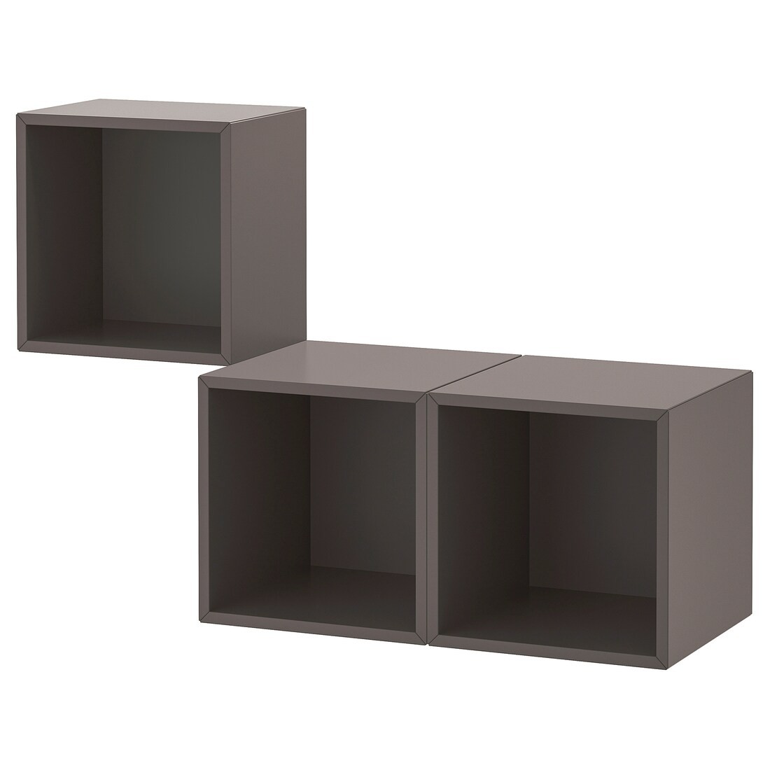 EKET ЭКЕТ Комбинация настенных шкафов, темно-серый, 105x35x70 см