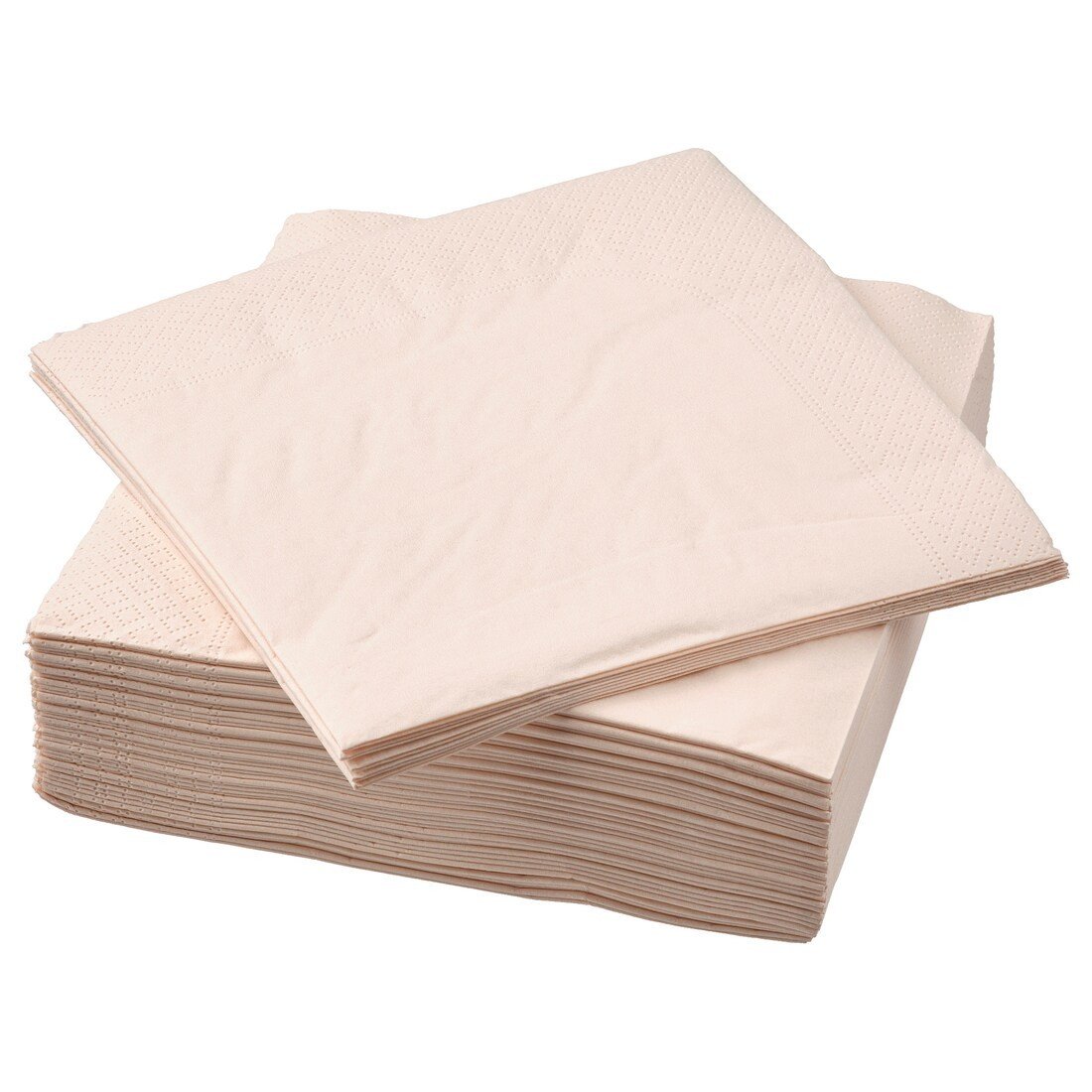 FANTASTISK Салфетки бумажные, бледно-розовый, 33x33 см