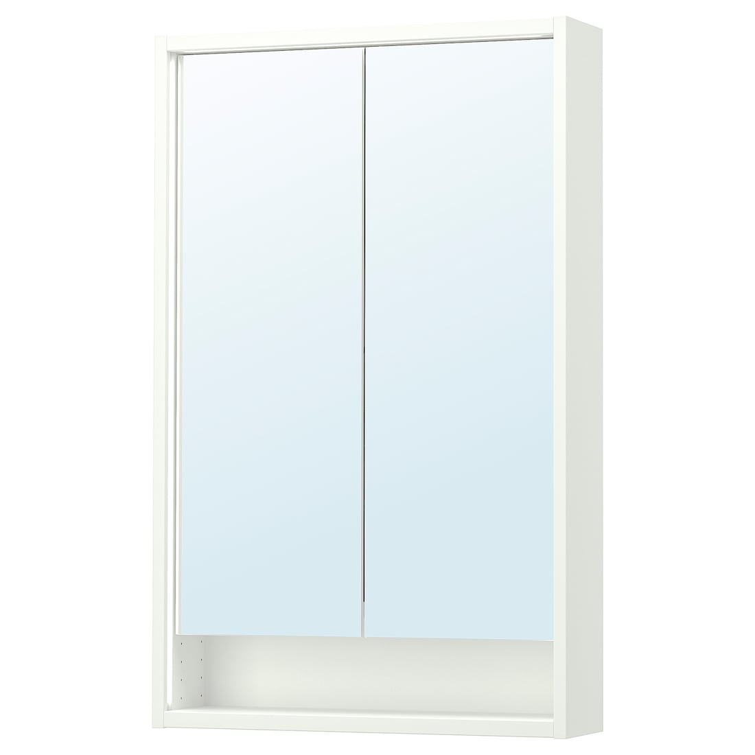 FAXÄLVEN Зеркальный шкаф со встроенной подсветкой, белый, 60x15x95 см