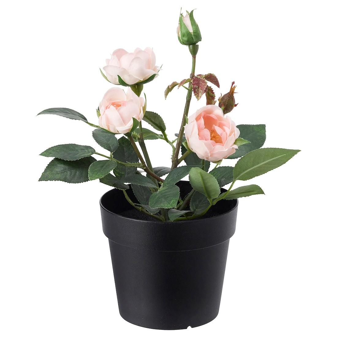 FEJKA ФЕЙКА Искусственное растение в горшке, для дома / улицы / Роза розовый, 9 см