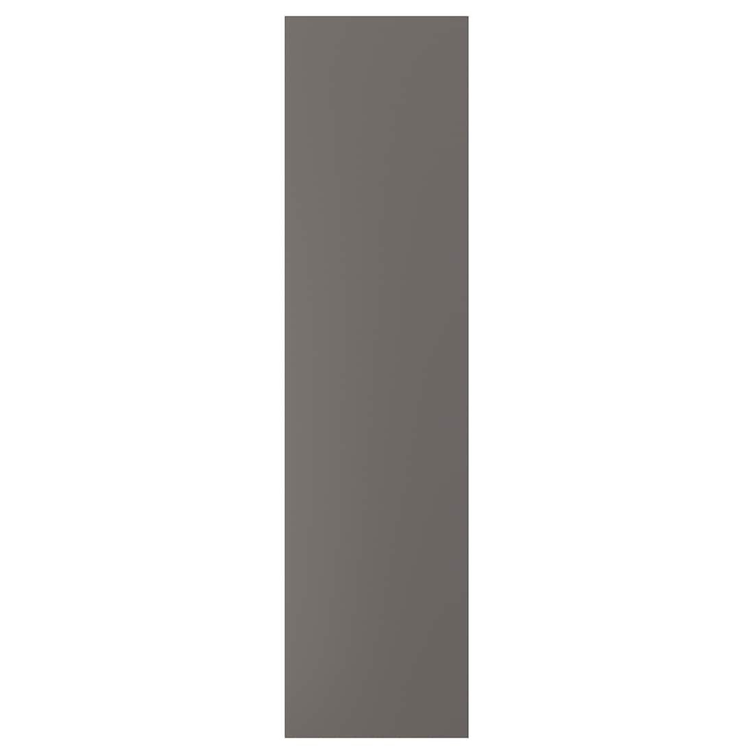 FORSAND ФОРСАНД Двери с петлями, темно-серый, 50x195 см