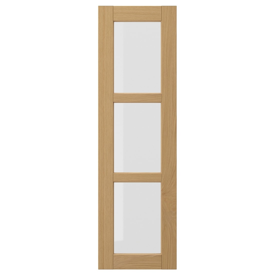 FORSBACKA Стеклянная дверь, дуб, 30x100 см