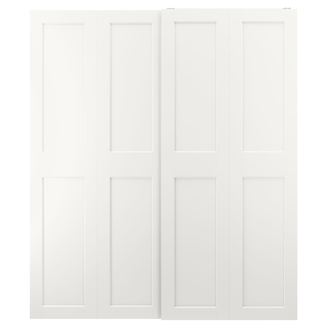 GRIMO ГРИМО Пара раздвижных дверей, белый, 200x236 см