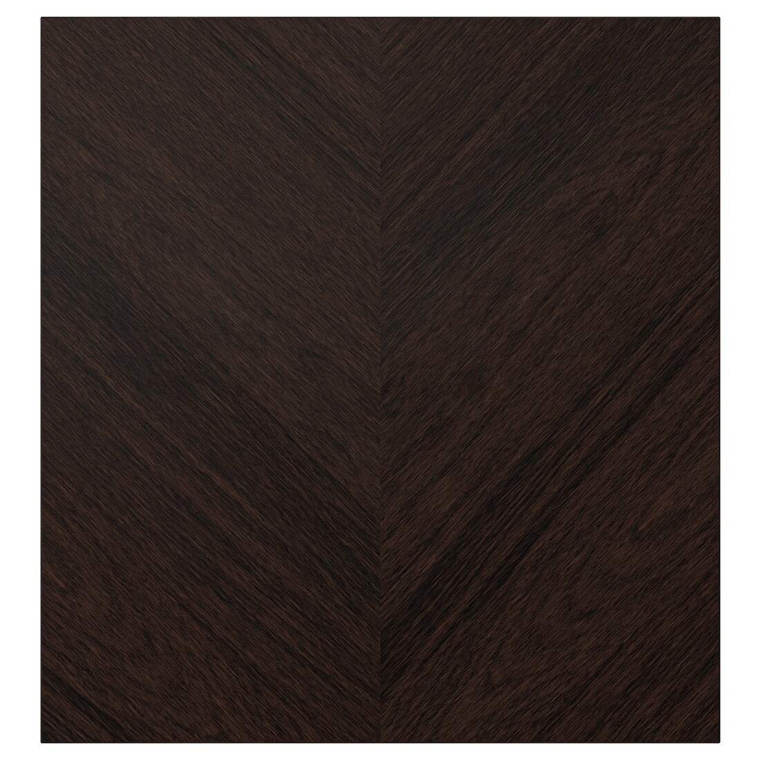 HEDEVIKEN ХЕДЕВИКЕН Дверь, шпон дуба, темно-коричневая морилка, 60x64 см