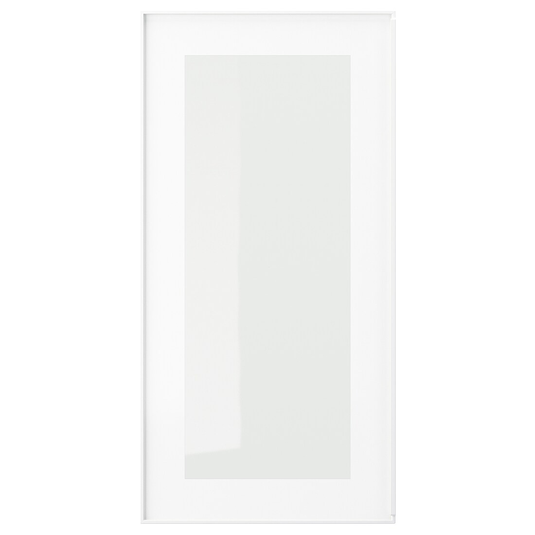 HEJSTA ХЭЙСТА Стеклянная дверь, белый / прозрачное стекло, 30x60 см