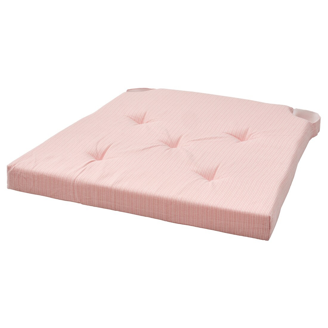JUSTINA Подушка на стул, розовый / белый, 42/35x40x4 см