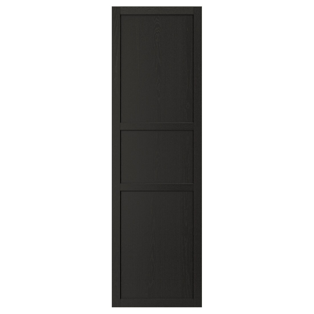 LERHYTTAN ЛЕРХЮТТАН Дверь, черная морилка, 60x200 см