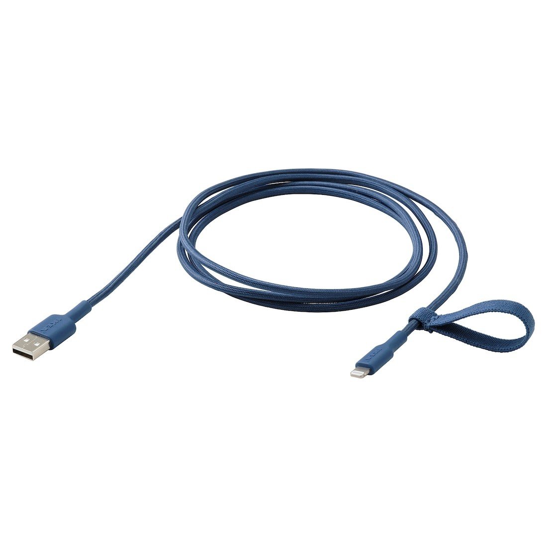 LILLHULT ЛИЛЛЬХУЛЬТ Кабель USB-A lightning, синий, 1.5 м
