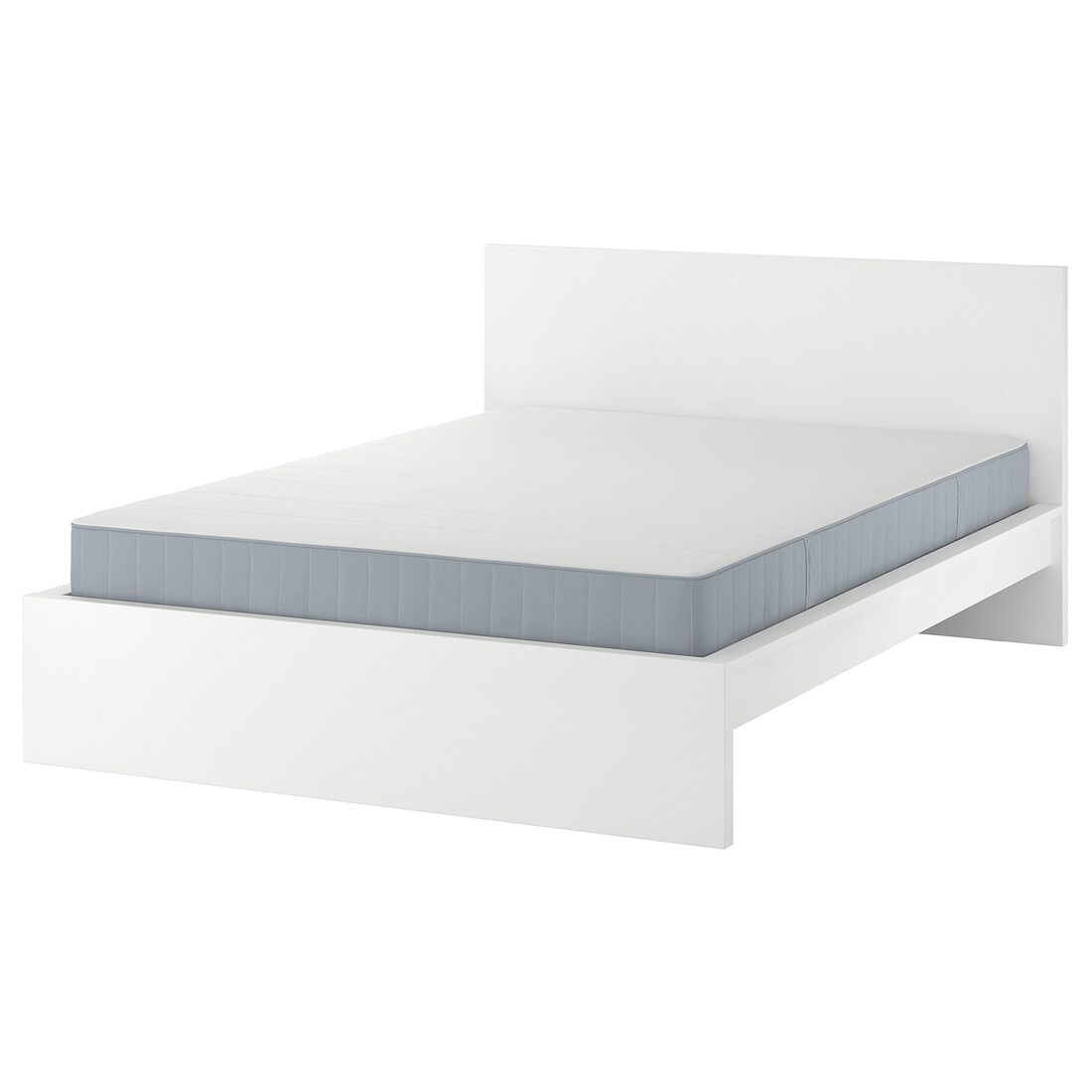 MALM Кровать с матрасом, белый / Vesteröy средней жесткости, 180x200 см