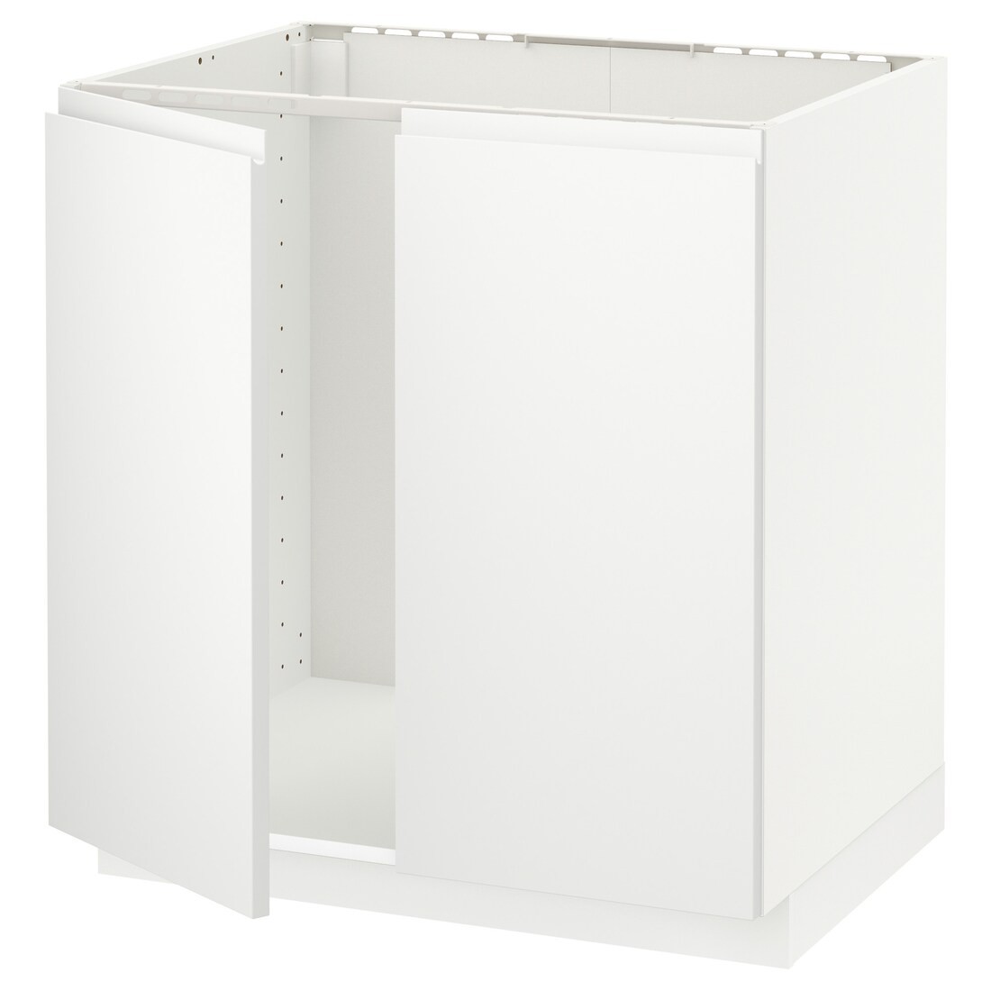 METOD МЕТОД Напольный шкаф для мойки, белый / Voxtorp матовый белый, 80x60 см