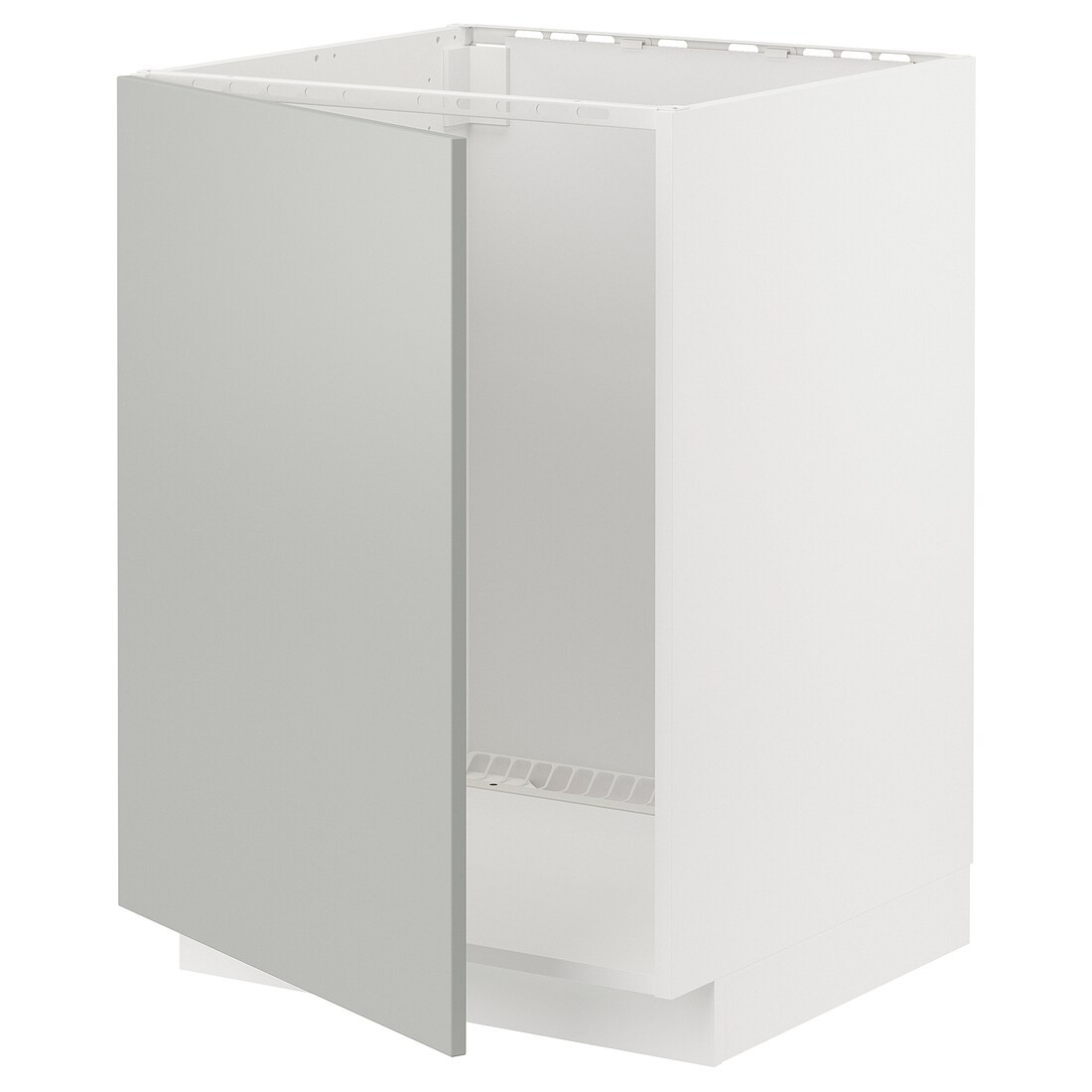 METOD Шкаф под мойку, белый / Хавсторп светло-серый, 60x60 см