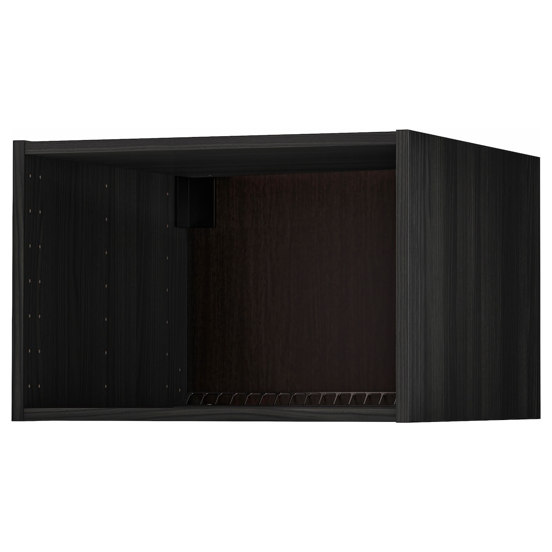 METOD МЕТОД Каркас верхнего шкафа на холодильник / морозильник, имитация дерева черный, 60x60x40 см