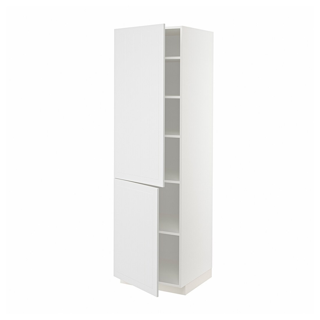 METOD МЕТОД Высокий шкаф с полками / 2 дверцы, белый / Stensund белый, 60x60x200 см