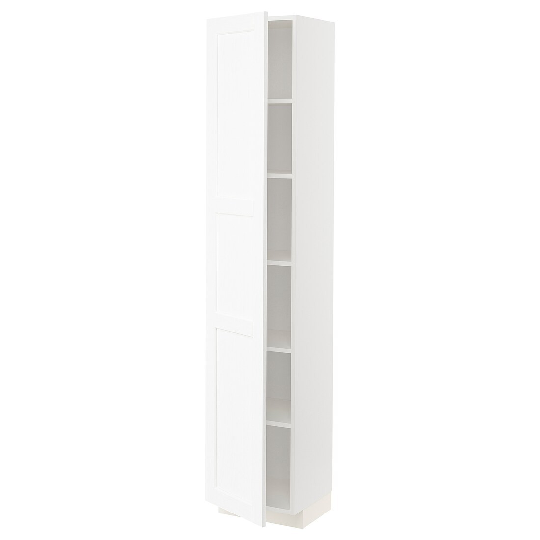 METOD МЕТОД Высокий шкаф с полками, белый Enköping / белый имитация дерева, 40x37x200 см