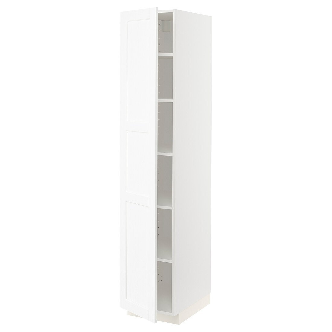 METOD МЕТОД Высокий шкаф с полками, белый Enköping / белый имитация дерева, 40x60x200 см