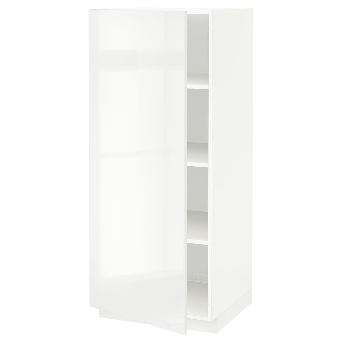 METOD МЕТОД Высокий шкаф с полками, белый / Ringhult белый, 60x60x140 см