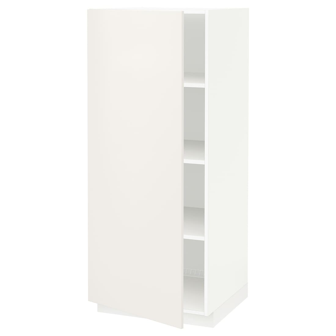 METOD МЕТОД Высокий шкаф с полками, белый / Veddinge белый, 60x60x140 см