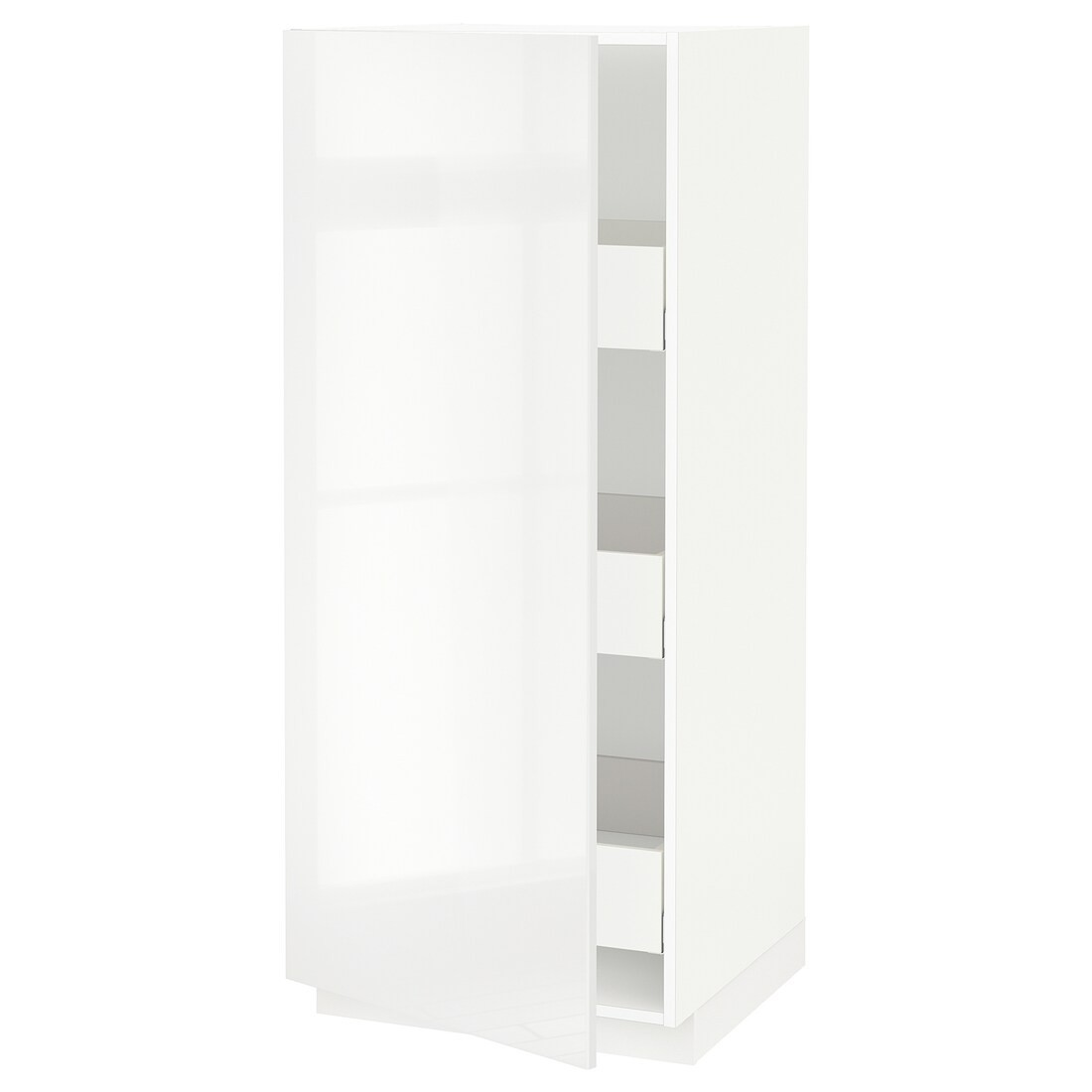 METOD МЕТОД / MAXIMERA МАКСИМЕРА Шкаф высокий с ящиками, белый / Ringhult белый, 60x60x140 см