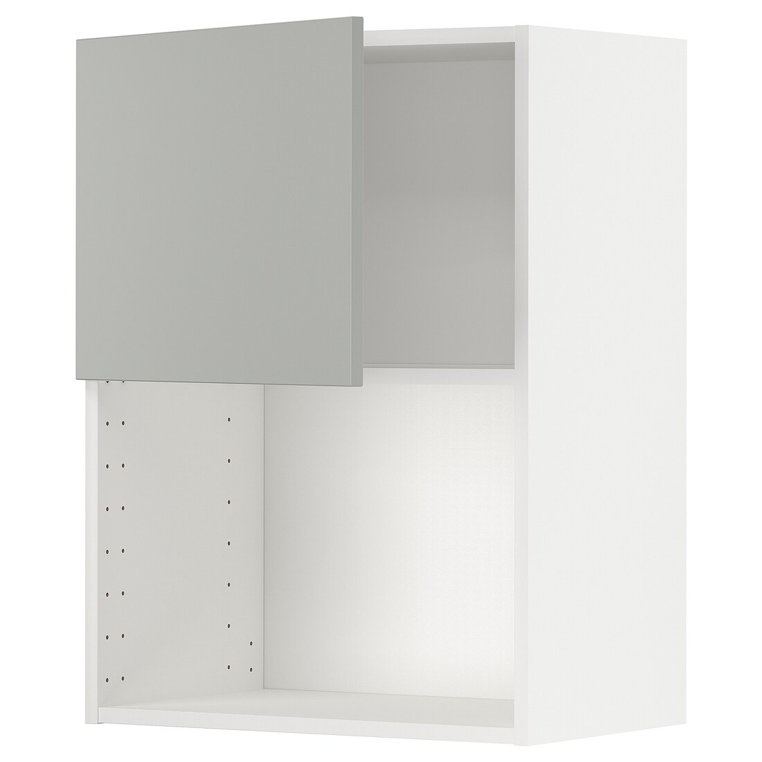 METOD Навесной шкаф для СВЧ-печи, белый / Хавсторп светло-серый, 60x80 см