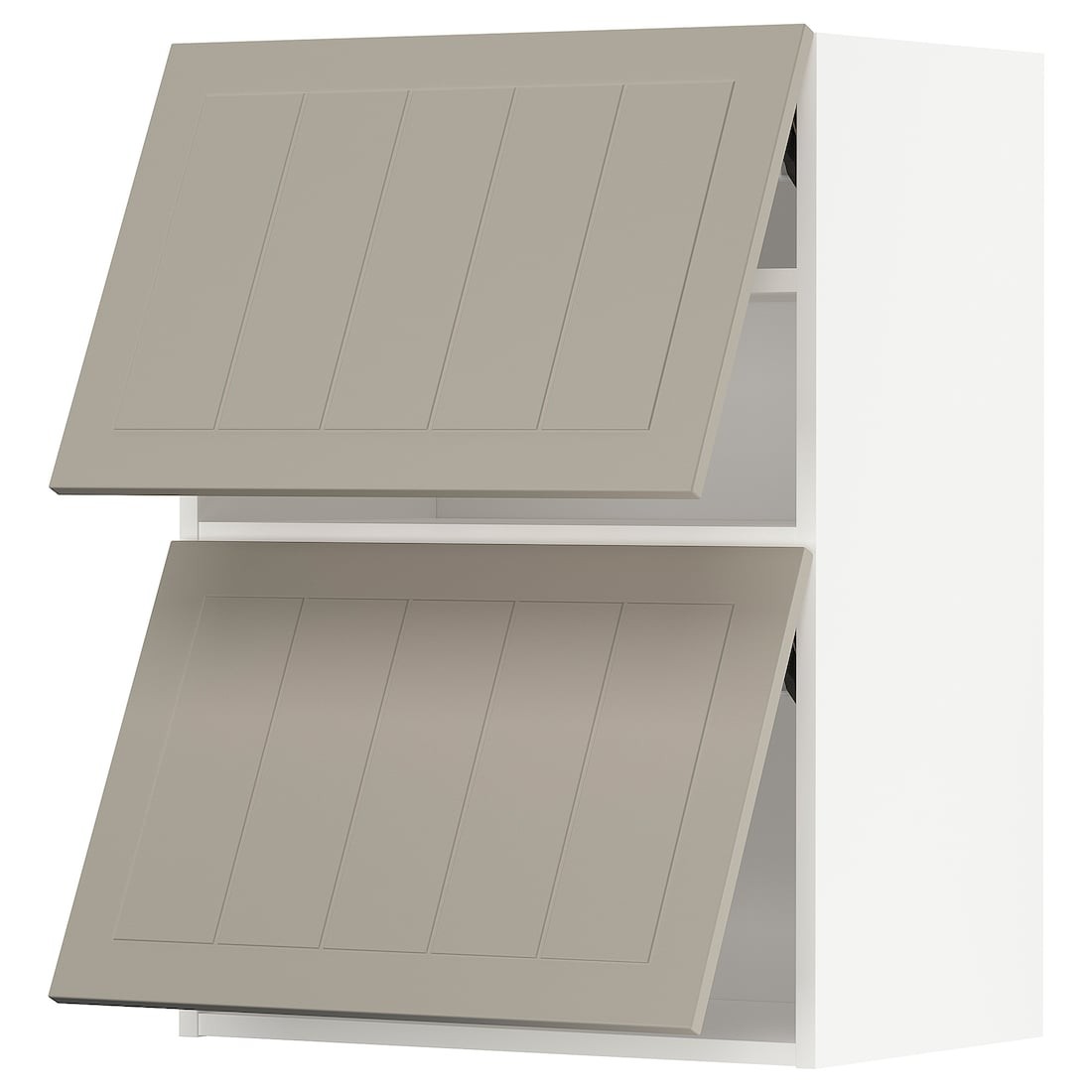 METOD МЕТОД Навесной горизонтальный шкаф / 2 двери, белый / Stensund бежевый, 60x80 см