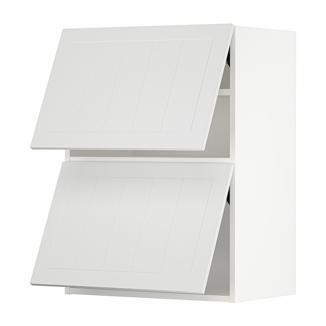 METOD МЕТОД Навесной горизонтальный шкаф / 2двери, нажимной механизм, белый / Stensund белый, 60x80 см
