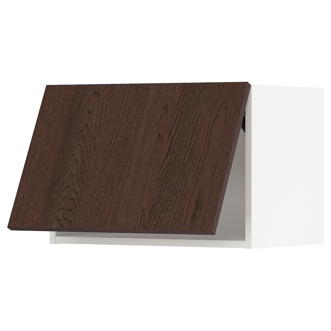 METOD МЕТОД Навесной горизонтальный шкаф, белый / Sinarp коричневый, 60x40 см