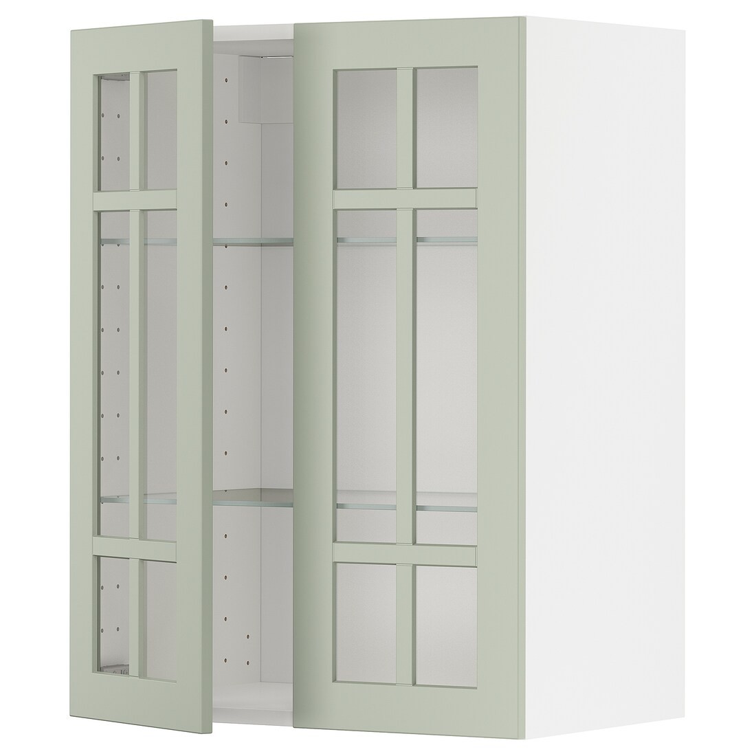 METOD МЕТОД Навесной шкаф, белый / Stensund светло-зеленый, 60x80 см