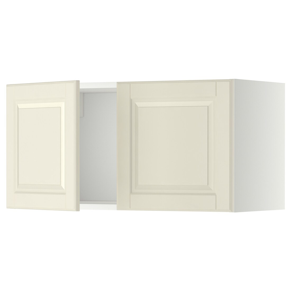 METOD МЕТОД Навесной шкаф с 2 дверями, белый / Bodbyn кремовый, 80x40 см
