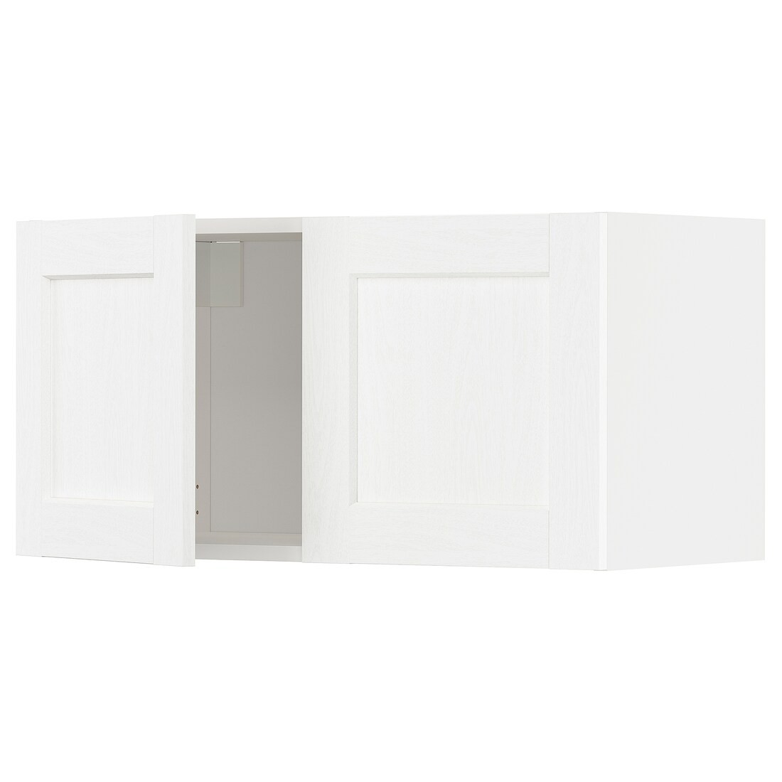 METOD МЕТОД Навесной шкаф с 2 дверями, белый Enköping / белый имитация дерева, 80x40 см