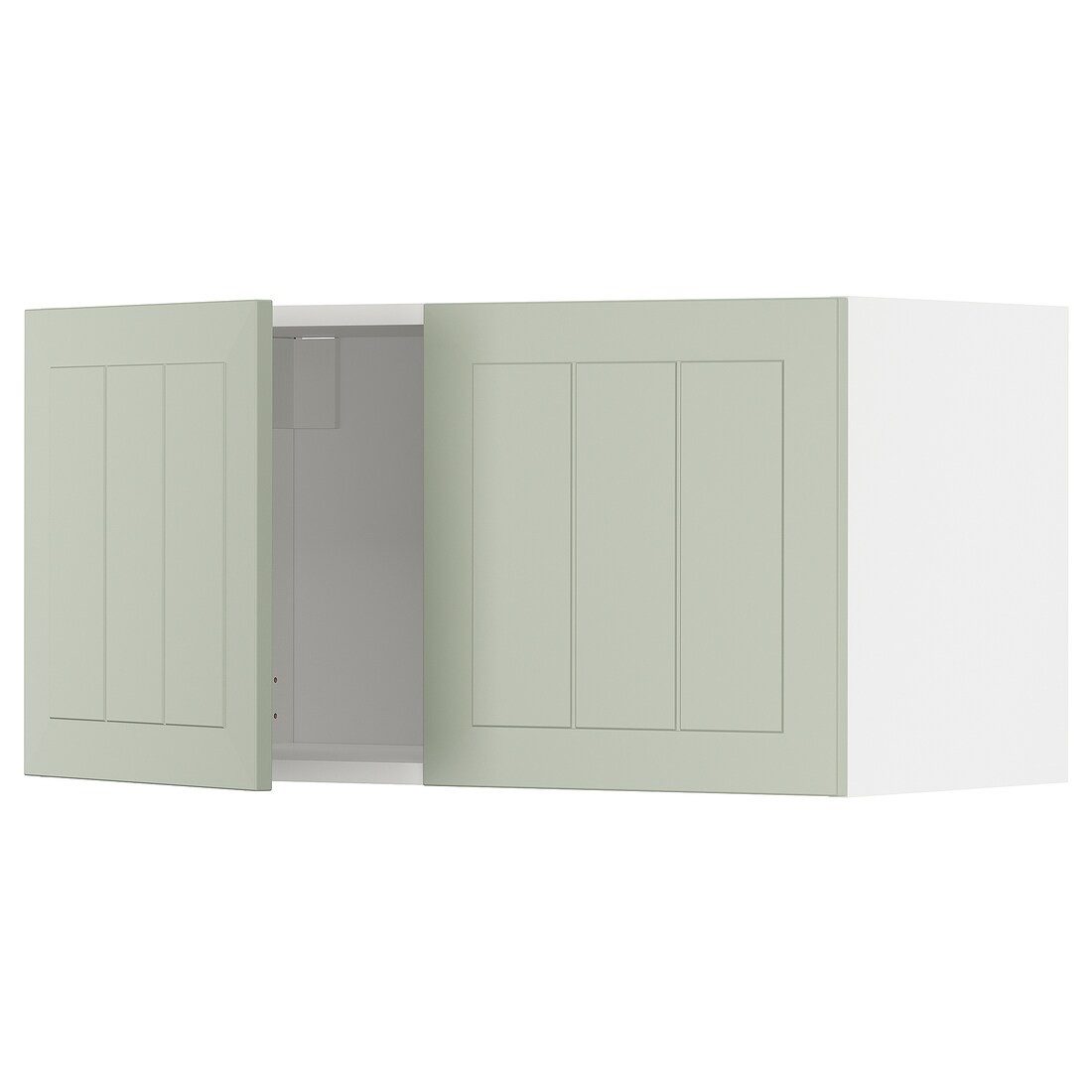 METOD МЕТОД Навесной шкаф с 2 дверями, белый / Stensund светло-зеленый, 80x40 см