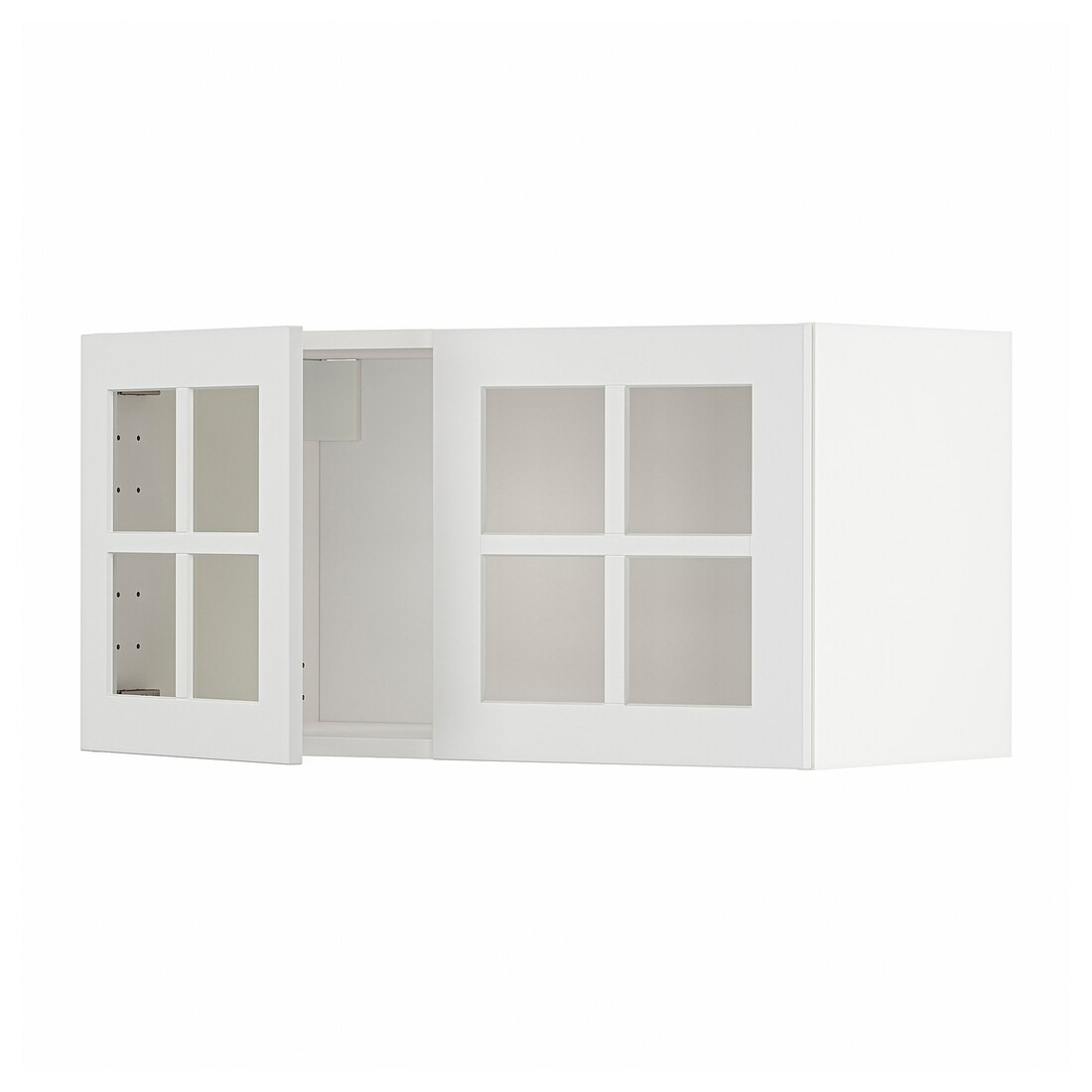 METOD МЕТОД Навесной шкаф / 2 стеклянные дверцы, белый / Stensund белый, 80x40 см