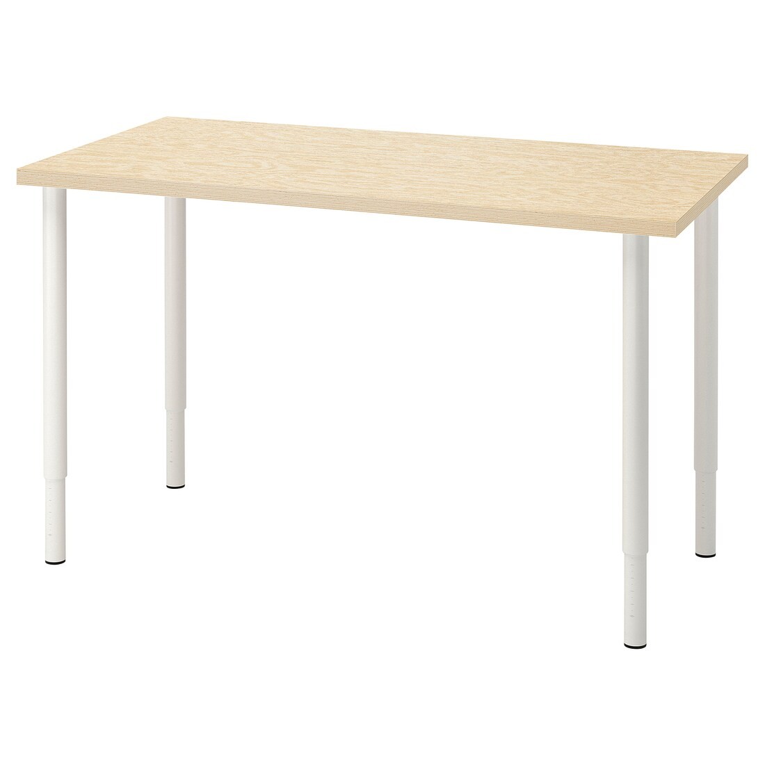 MITTCIRKEL / OLOV Письменный стол, яркий сосновый/белый эффект, 120x60 см