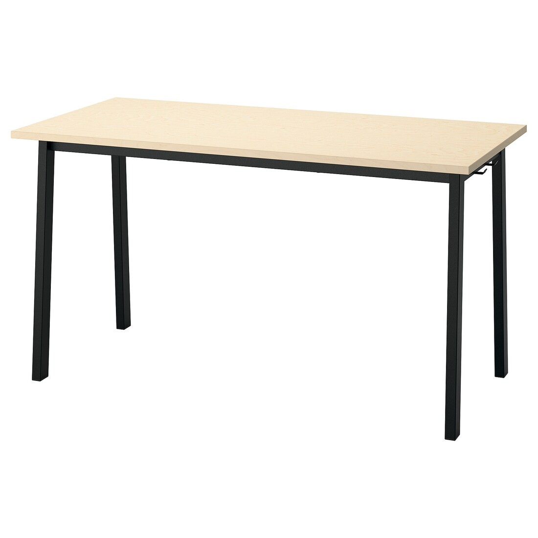 MITTZON конференц-стол, береза / черный шпон, 140x68x75 см