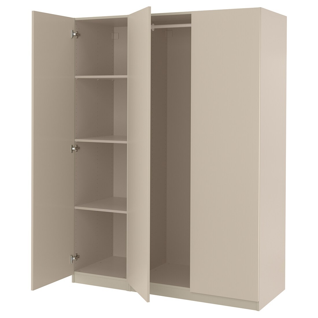 PAX / FORSAND Комбинация шкафов, серо-бежевый / серо-бежевый, 150x60x201 см