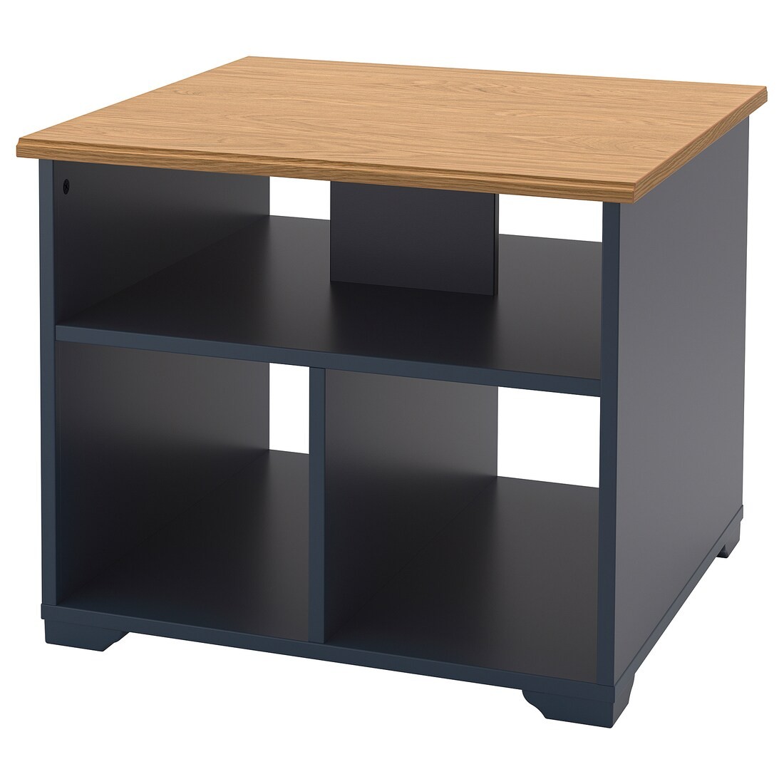SKRUVBY Журнальный стол, черно-синий, 60x60 см