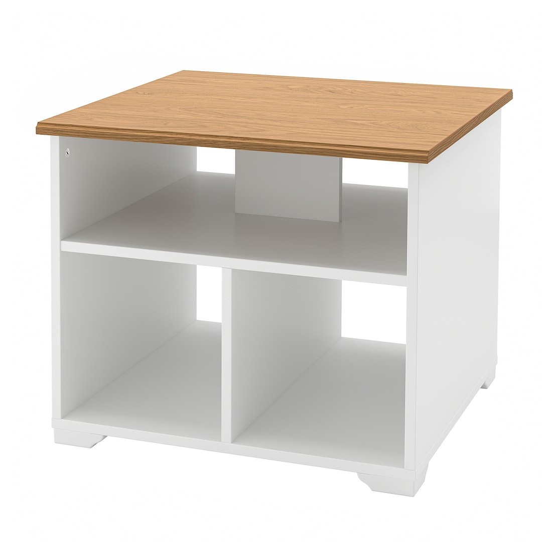 SKRUVBY Журнальный стол, белый, 60x60 см