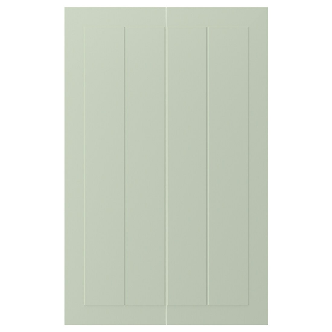 STENSUND СТЕНСУНД Дверцы для напольного углового шкафа, светло-зеленый, 25x80 см