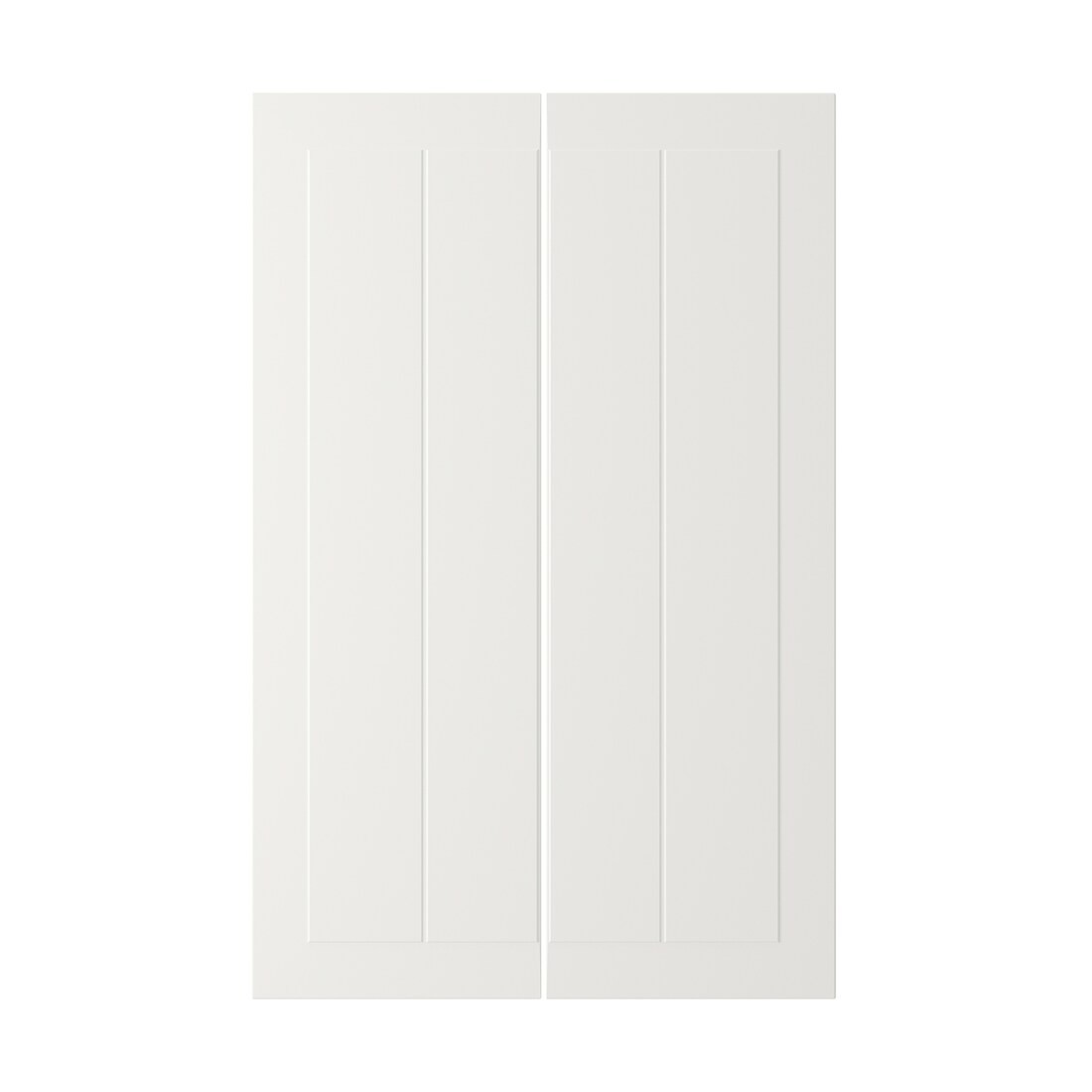 STENSUND СТЕНСУНД Дверцы для напольного углового шкафа, белый, 25x80 см
